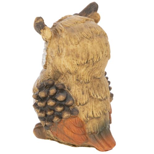 Uilenbeeldje, kleine zittende uil, decoratie, 11 cm | Floristik24.nl