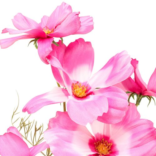 Artikel Cosmea Kosmee sieradenmand kunstbloem roze 75cm