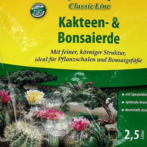 Artikel FRUX cactus- en bonsaiaarde 2,5 liter