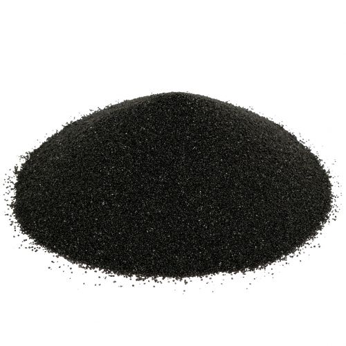 Floristik24 Kleur zand 0,5mm zwart 2kg