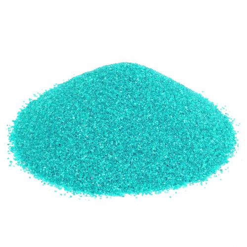 Floristik24 Kleur zand 0,5mm turkoois 2kg