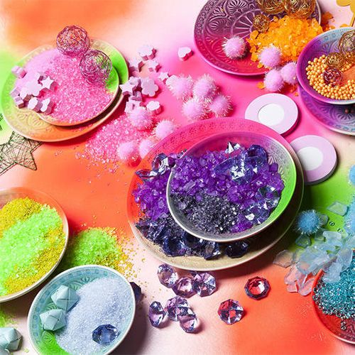 Artikel Gekleurd zand 0,5 mm geel 2 kg