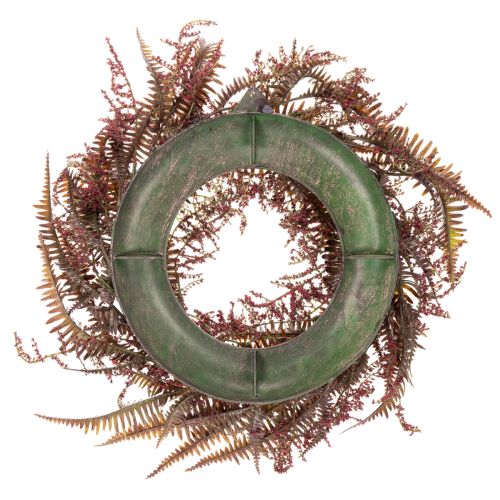 Kunstmatige krans met varentakken, herfstdecoratie, 35 cm | Floristik24.nl