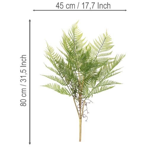 Kunstmatige varentak, decoratieve groene plant voor bloemstukken, 80 cm | Floristik24.nl