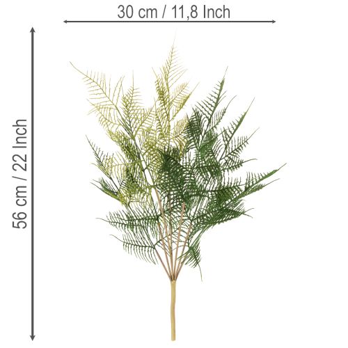 Kunstmatige varentak decoratie, groen, levensecht, 56 cm | Floristik24.nl