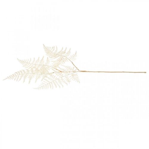 Floristik24 Decoratieve bladvaren, kunstplant, varentak, decoratief varenblad wit L59cm