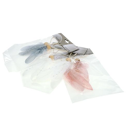 Floristik24 Veerhanger 3 assorti. L20cm 6 stuks