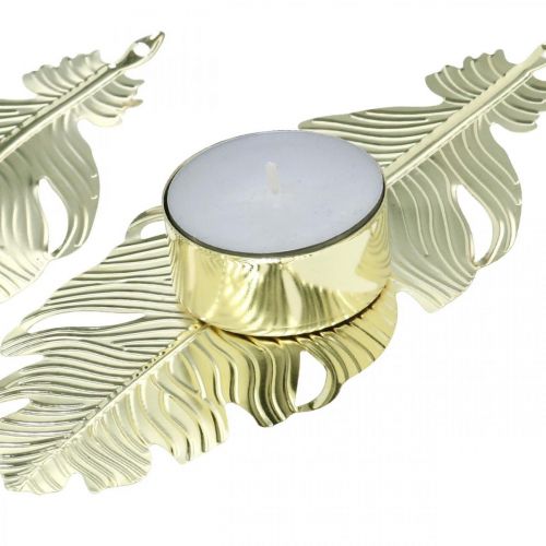 Floristik24 Kandelaar op veer, metalen decoratie, kandelaar, adventsdecoratie goud Ø2.2cm L13cm 4st
