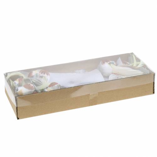 Floristik24 Vogel op draad 5,5 cm gekleurd 9st