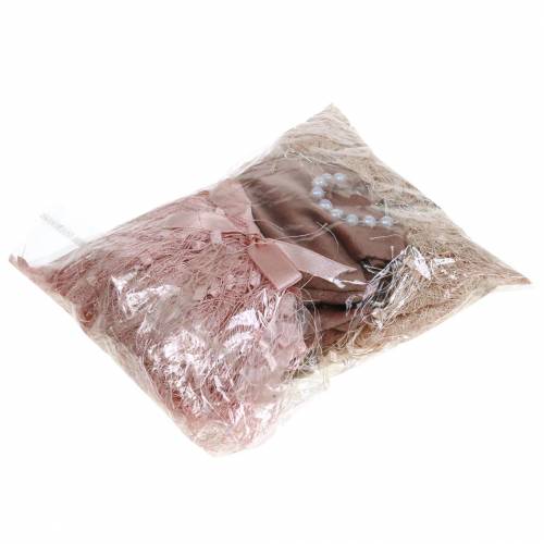 Artikel Kerstdecoratie elfenjurk op hanger roze, bruin/crème 16cm 4 stuks assorti