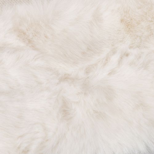 Witte pluizige decoratieve linten, rol van imitatiebont, 10x140cm, 3 stuks | Floristik24.nl
