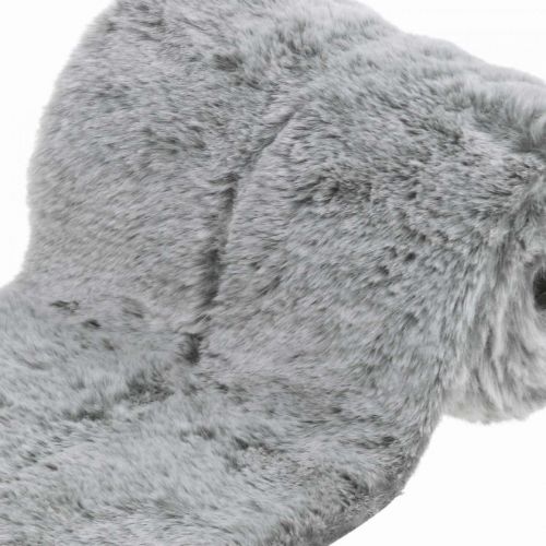 Floristik24 Tafelloper imitatiebont grijs, decoratief bont voor tafel 15×200cm