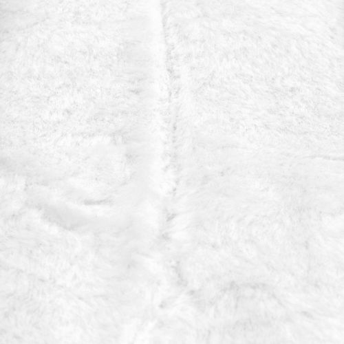 Floristik24 Decoratief bontlint wit 10x200cm