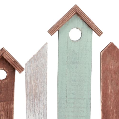 Floristik24 Raamscherm decoratief tafelscherm houten huizenrij 69×30cm