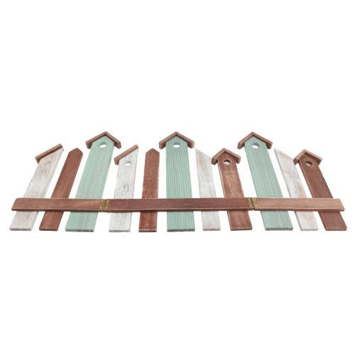 Floristik24 Raamscherm decoratief tafelscherm houten huizenrij 69×30cm