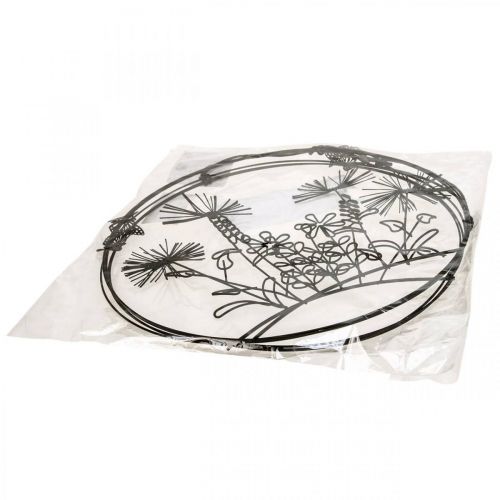 Floristik24 Raamdecoratie lente, hangdecoratie metaal bloemen Ø20,5cm 2st