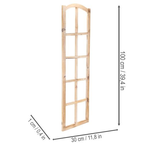 Houten raamkozijn als wanddecoratie, 100 cm | Floristik24.nl