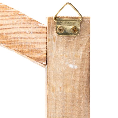 Houten raamkozijn als wanddecoratie, 100 cm | Floristik24.nl