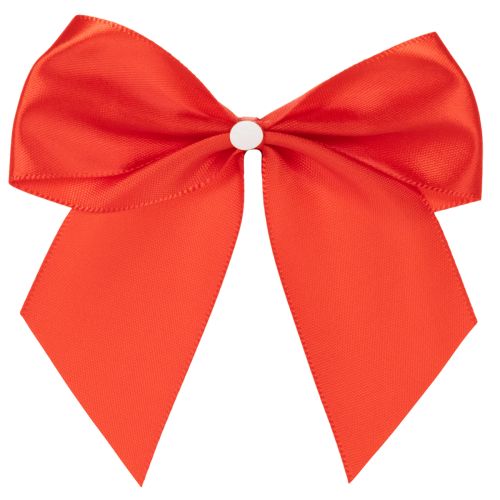Decoratieve rode strik, voorgeknoopt voor knutselen en verpakken, 11 cm, 25 stuks | Floristik24.nl