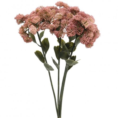 Floristik24 Muurpeper roze sedum muurpeper kunstbloemen H48cm 4st