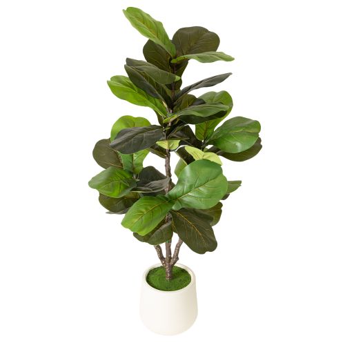 Kunstmatige Ficus lyrata 120 cm, decoratief voor de woonkamer