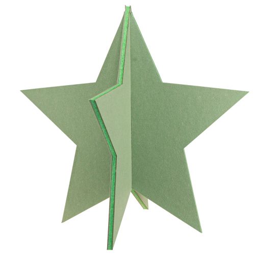 Artikel Vilten decoratieve ster om kerstdecoratie neer te zetten vilt groen H62cm