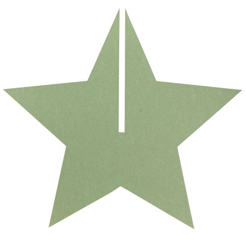 Artikel Vilten decoratieve ster om kerstdecoratie neer te zetten vilt groen H62cm