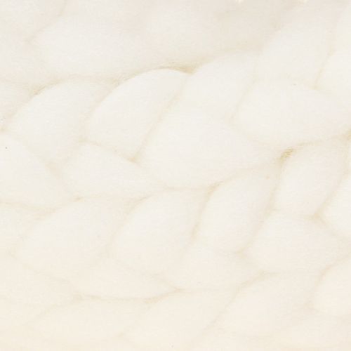 Artikel Vilt decoratie wol decoratieve krans in wit om op te hangen Ø25cm