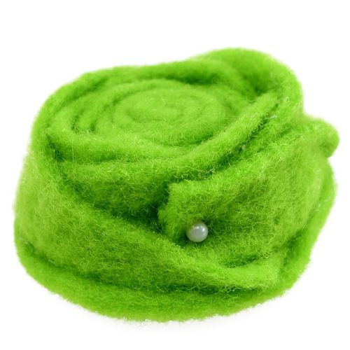 Vilt roze groen Ø6.5cm 9st