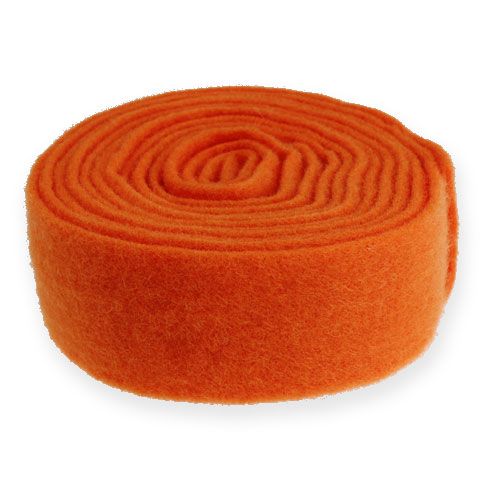 Artikel Vilten lint oranje 7,5cm 5m