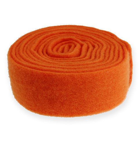 Artikel Vilten lint oranje 7.5cm 5m