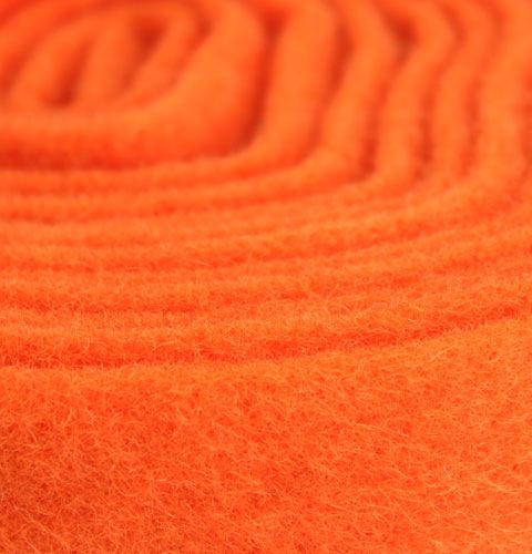 Artikel Vilten lint oranje 7,5cm 5m