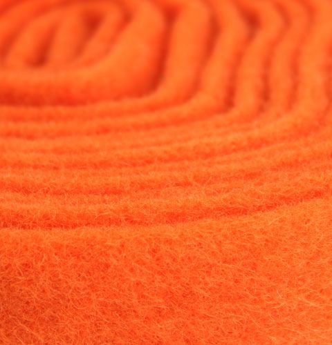 Artikel Vilten lint oranje 7.5cm 5m