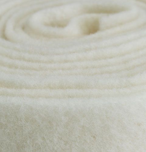 Artikel Vilten lint wit 7,5cm, 5m