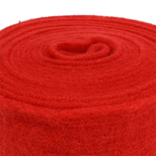 Artikel Vilten lint 15cm x 5m rood