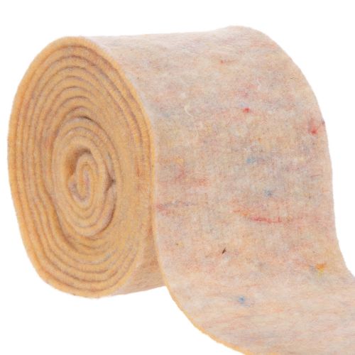 Viltband, tweekleurige pannenlap van wolvilt, oranje/meerkleurig, 15 cm x 5 m kopen | Floristik24.nl