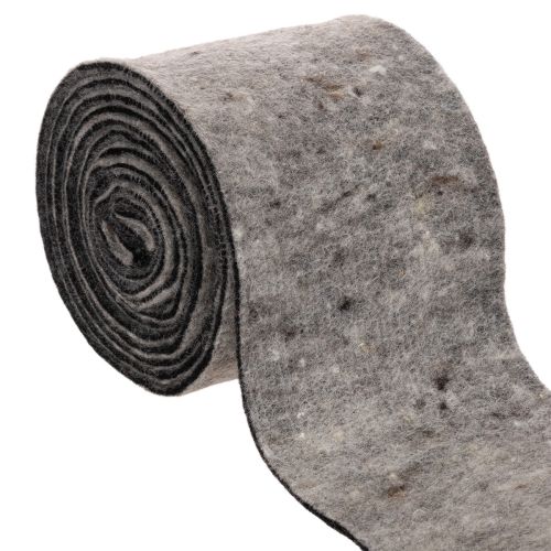 Tweekleurige scharnier voor potten van wolvilt, grijs/zwart, 15 cm x 5 m kopen | Floristik24.nl