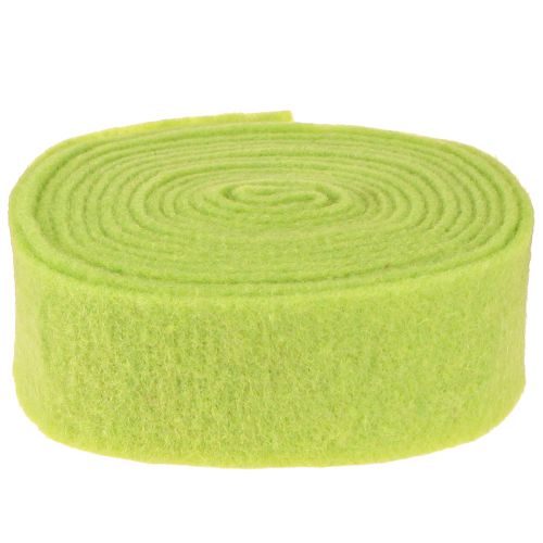 Artikel Vilten lint 7,5cm x 5m groen