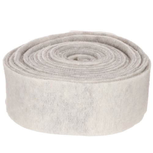 Tweekleurig vilten lint,