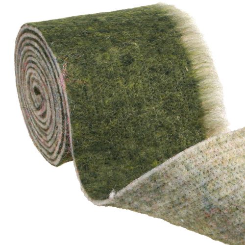 Artikel Vilten lint Franzi potlint wol wolvilt donkergroen 15cm 4m