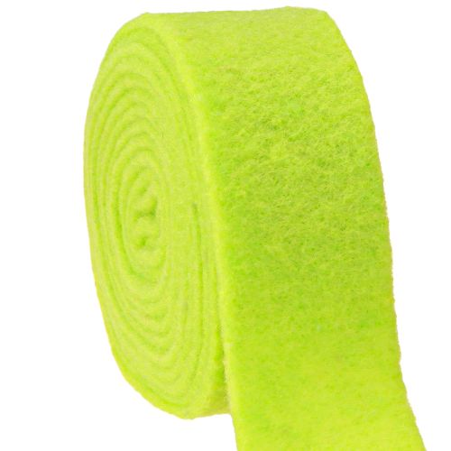 Floristik24 Vilten lint groen 7,5cm 5m