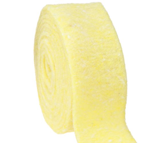 Artikel Vilten lint lichtgeel 7,5cm 5m