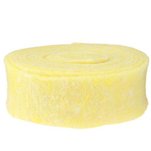 Artikel Vilten lint lichtgeel 7,5cm 5m