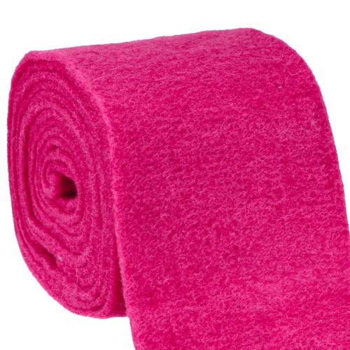 Vilten lint roze wollint wolvilt potlint decoratiestof 15cm 5m