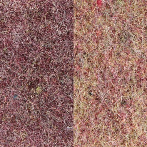 Artikel Vilten lint wollint decoratiestof wijnrood beige 7,5cm 5m