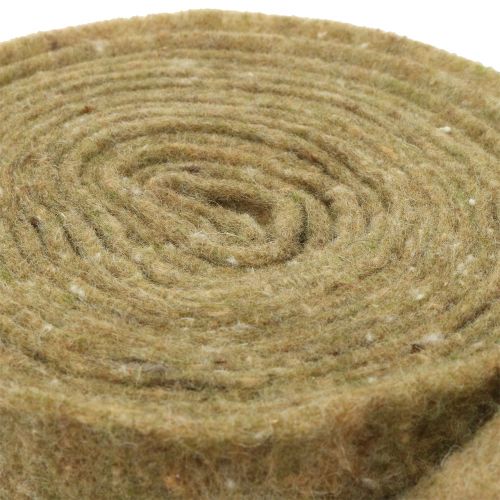 Floristik24 Pottenband viltband groen met stippen 15cm x 5m