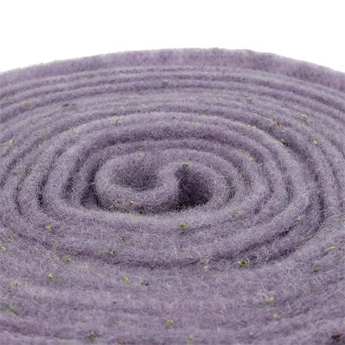 Floristik24 Vilten lint Emotion met lavendel bloemen 15cm x 5m paars