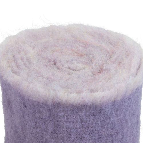 Artikel Viltlint Franzi wolvilt wollint paars 2-kleurig 15cm 4m