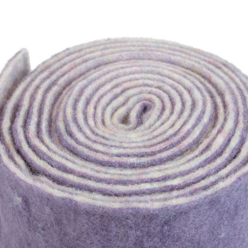 Artikel Viltlint Franzi wolvilt wollint paars 2-kleurig 15cm 4m