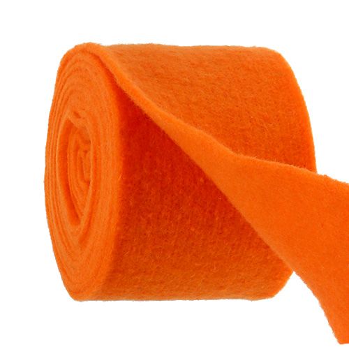 Floristik24 Vilten lint oranje 15cm 5m